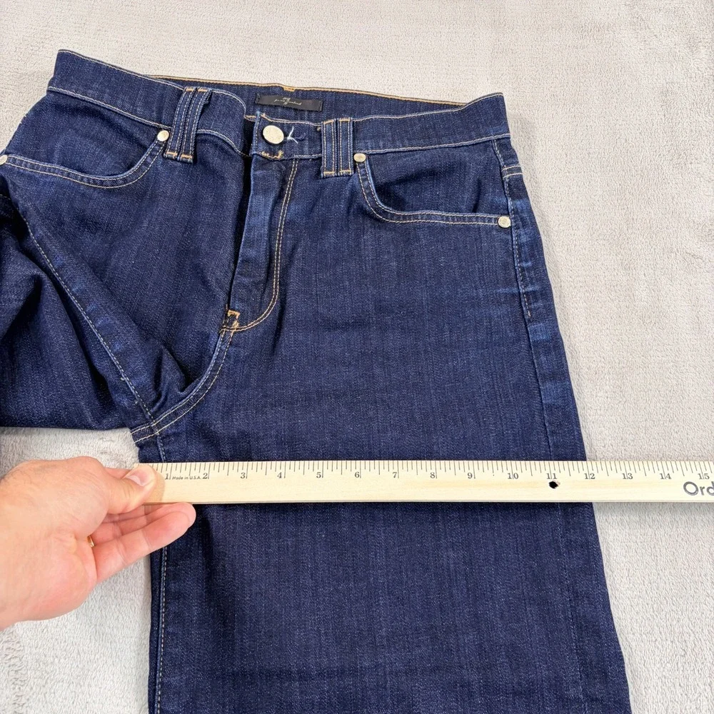 Seven for All Mankind Wide Leg Jeans Blue Denim Women 29 High Waist Designer